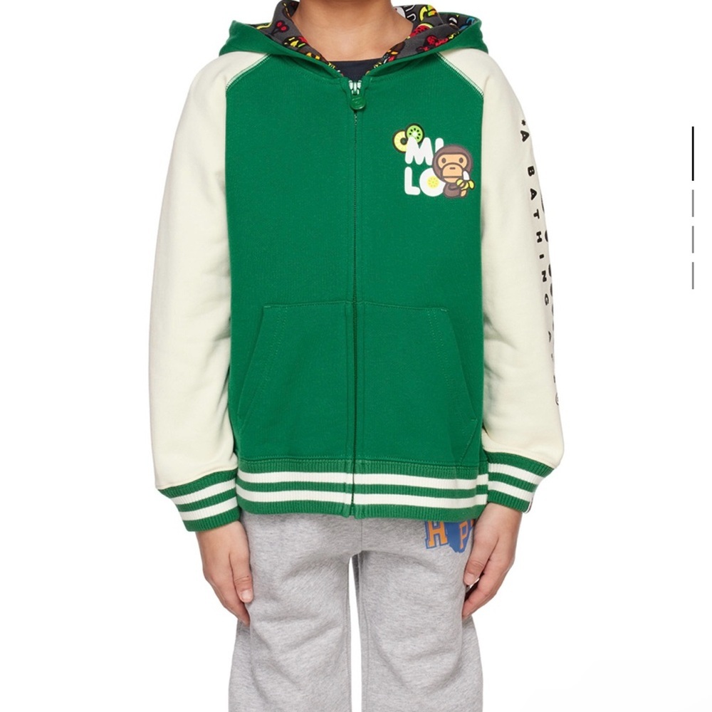 BAPE Kids Baby Milo zip up hoodie